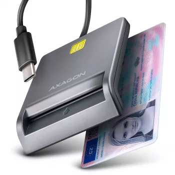 Card Reader Axagon CRE-SM3TC USB 2.0 Type-C Grau SmartMedia