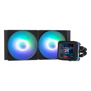Zalman ALPHA2 DS A24 Schwarz Computer-Kühlsystem Prozessor All-in-One-Flüssigkeitskühler 12 cm 1 Stk.