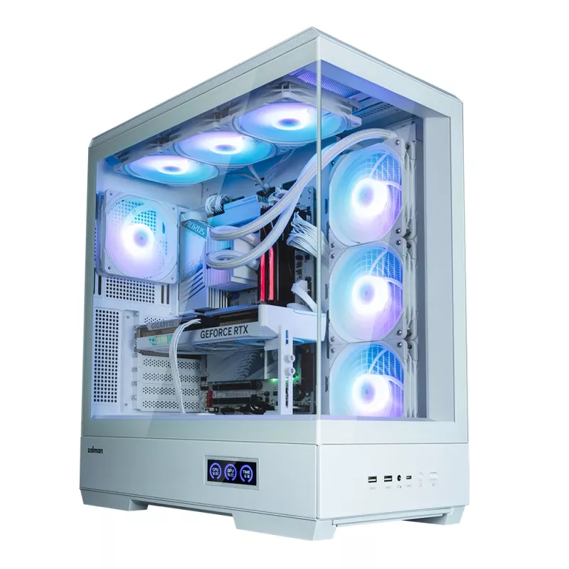 PC-Gehäuse Zalman P50 DS Weiß Midi Tower
