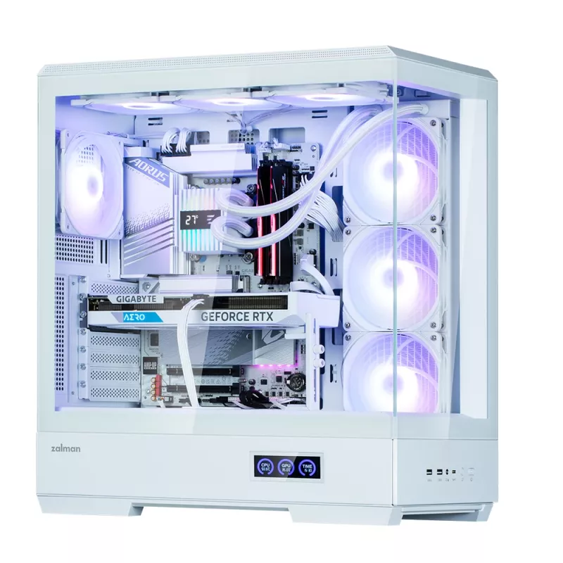 PC-Gehäuse Zalman P50 DS Weiß Midi Tower