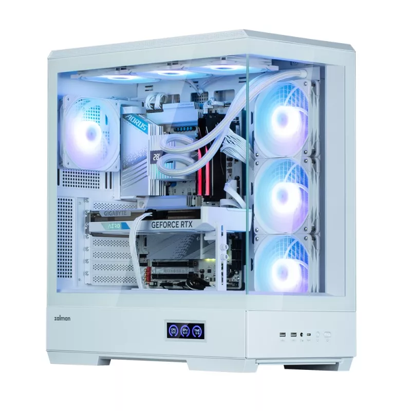 PC-Gehäuse Zalman P50 DS Weiß Midi Tower