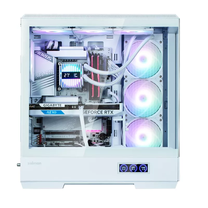 PC-Gehäuse Zalman P50 DS Weiß Midi Tower