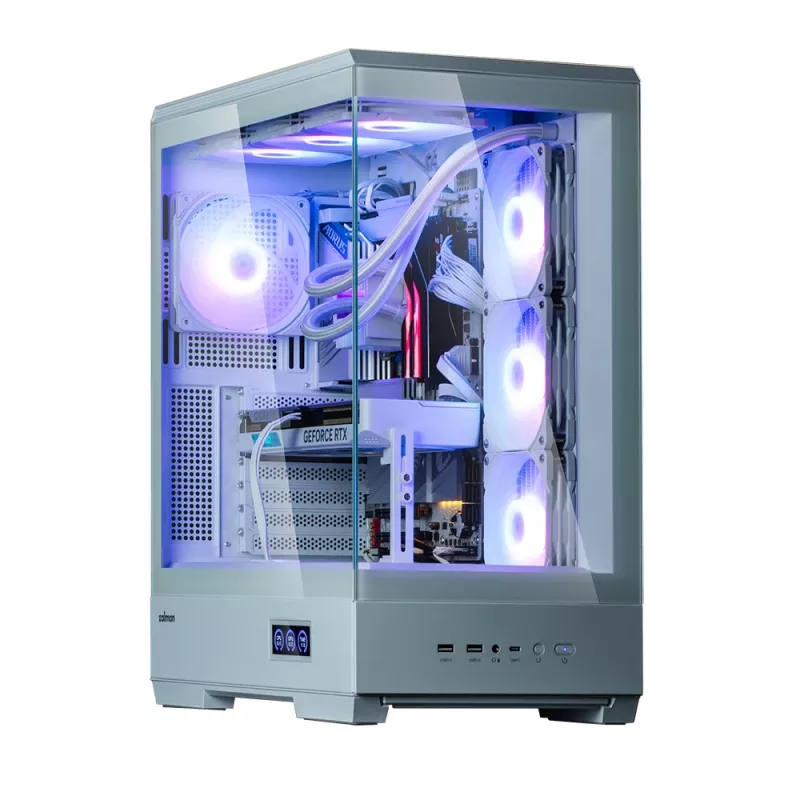 PC-Gehäuse Zalman P50 DS Weiß Midi Tower