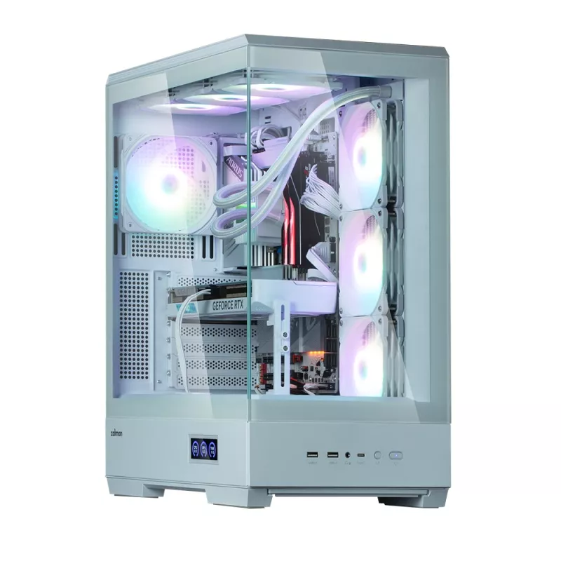 PC-Gehäuse Zalman P50 DS Weiß Midi Tower