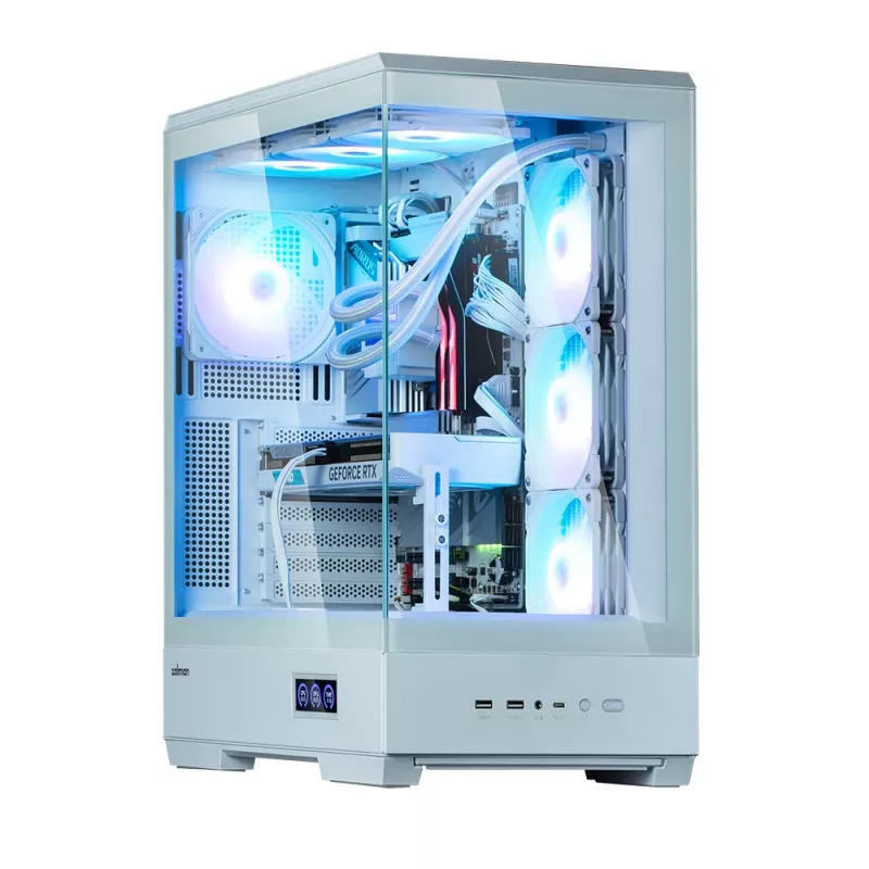 PC-Gehäuse Zalman P50 DS Weiß Midi Tower