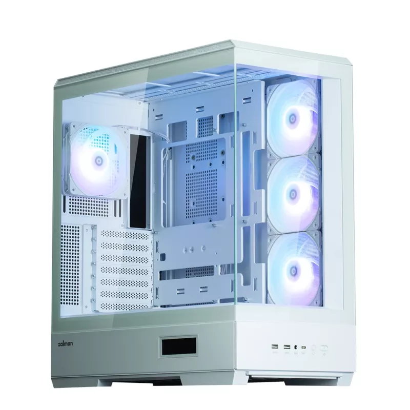 PC-Gehäuse Zalman P50 DS Weiß Midi Tower