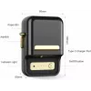 Etikettendrucker NIIMBOT B21S Schwarz — kompakter Bluetooth-Rollendrucker, 50 mm Druckbreite, 60 mm/s, Li-Ion 1200 mAh