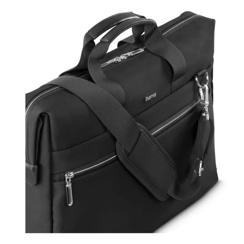 Laptoptasche HAMA 227061 schwarz – robustes Design, gepolstertes Hauptfach, Schultergurt