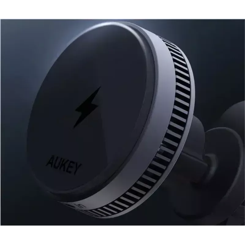 Aukey Wireless Charging Mount HD-MC13A MagSafe-kompatible Lüftungshalterung fürs Auto für iPhone, 15 W kabelloses Laden