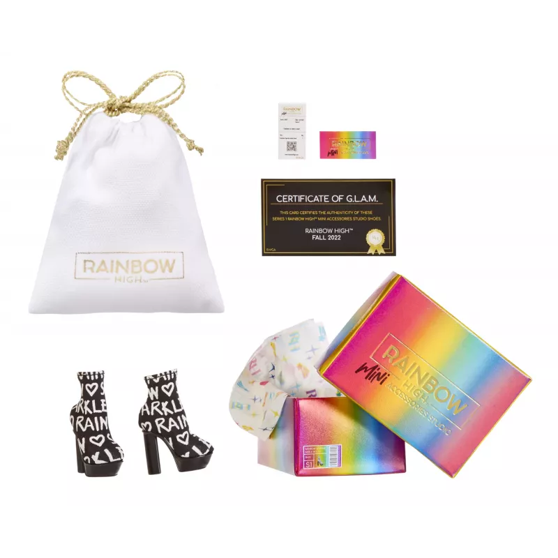 Rainbow High Accessories Studio Series 1, S Assortment in PDQ Puppenschuhe