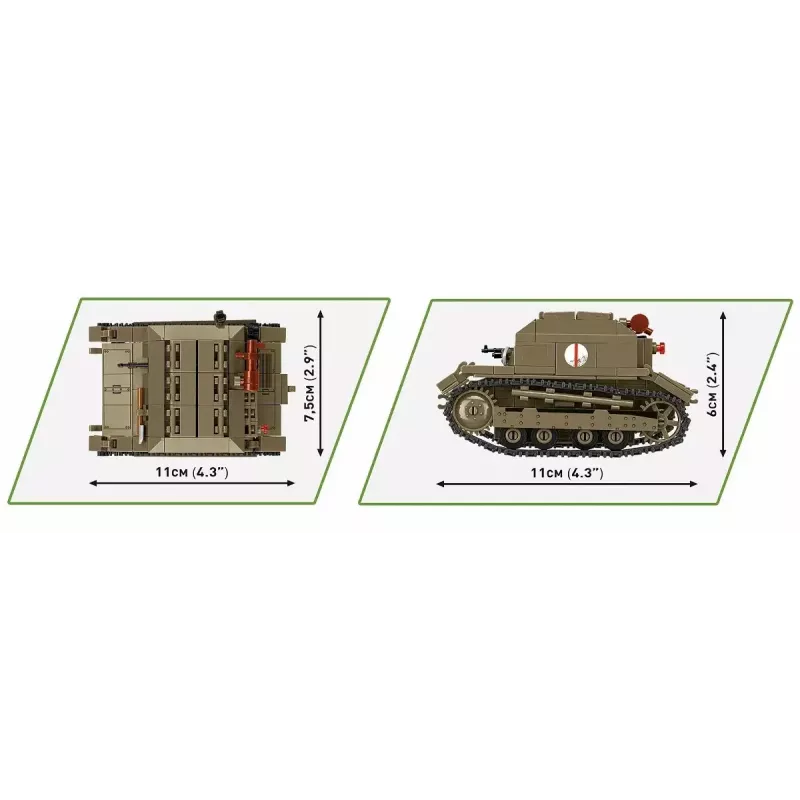 Cobi Blocks Tankette TK-3 Konstruktionsset – 323 Teile