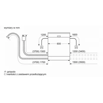 Einbau-Geschirrspüler Bosch SMD6ECX12E, 12 Maßgedecke, 44 dB