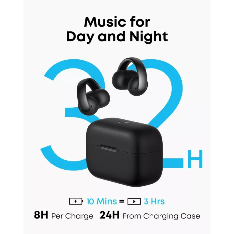 ANKER Earbud - Soundcore Aeroclip - Schwarz