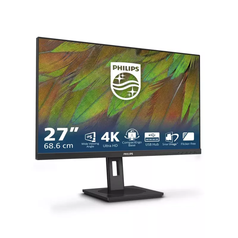 Philips 3000 series 27B1N3800/00 Computer-Monitor 68,6 cm (27 Zoll) 3840 x 2160 Pixel 4K Ultra HD LCD Schwarz