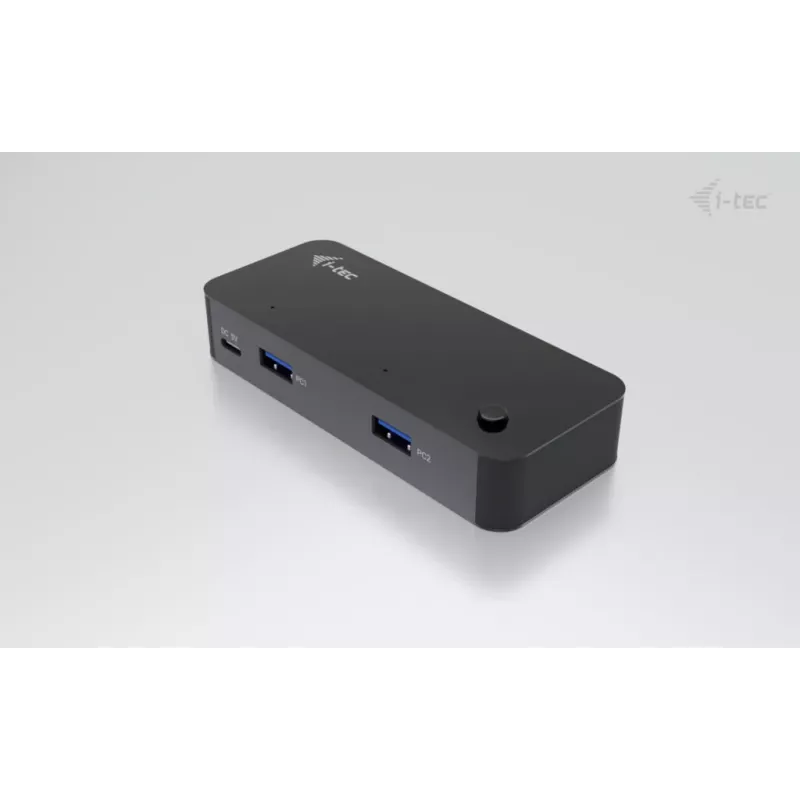 i-tec Universal KVM HUB 2x USB-C 2x USB-A 3.0 5000 Mbit/s Schwarz