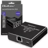Ethernet-Splitter QOLTEC 52294 1x3 RJ45 mit USB-C-Stromversorgungseingang