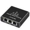 Ethernet-Splitter QOLTEC 52294 1x3 RJ45 mit USB-C-Stromversorgungseingang