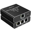 Ethernet-Splitter QOLTEC 52294 1x3 RJ45 mit USB-C-Stromversorgungseingang