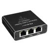 Ethernet-Splitter QOLTEC 52294 1x3 RJ45 mit USB-C-Stromversorgungseingang