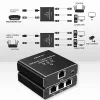 Ethernet-Splitter QOLTEC 52294 1x3 RJ45 mit USB-C-Stromversorgungseingang