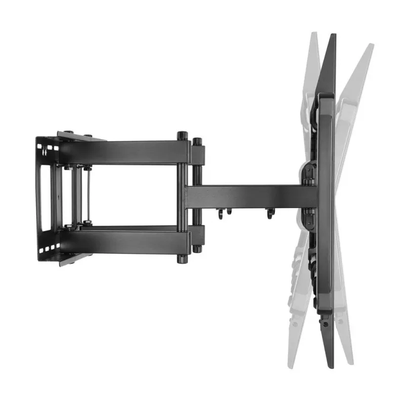 Manhattan Wandhalterung für TV & Monitore (Full Motion), Für Bildschirme von 37 Zoll bis 100 Zoll, VESA-Kompatibilität: alle zwischen 200x200 mm und 900x600 mm – überprüfen Sie die Abmessungen der vier Befestigungslöcher auf der Rückseite des Bildschirms, um sicherzustellen, dass sie passen, Max. 80 kg, Schwarz, Halterung, Lebenslange Garantie