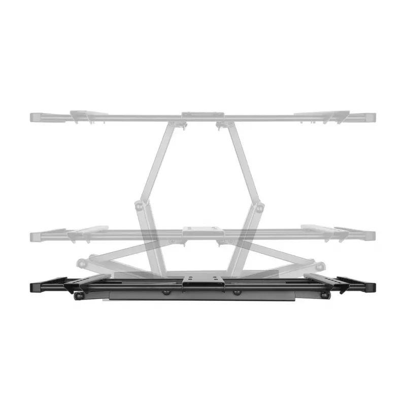 Manhattan Wandhalterung für TV & Monitore (Full Motion), Für Bildschirme von 37 Zoll bis 100 Zoll, VESA-Kompatibilität: alle zwischen 200x200 mm und 900x600 mm – überprüfen Sie die Abmessungen der vier Befestigungslöcher auf der Rückseite des Bildschirms, um sicherzustellen, dass sie passen, Max. 80 kg, Schwarz, Halterung, Lebenslange Garantie