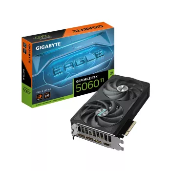 GIGABYTE GeForce RTX 5060 Ti EAGLE OC 16G Grafikkarte - 16 GB GDDR7, 128 Bit, PCI-E 5.0, 2617 MHz Kerntakt, 3 x DisplayPort, 1 x HDMI, GV-N506TEAGLE OC-16GD