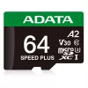 MicroSDXC-Karte ADATA Speed Plus 64 GB UHS Class 3 Modell UD64GUI3V30A2SP-RA1