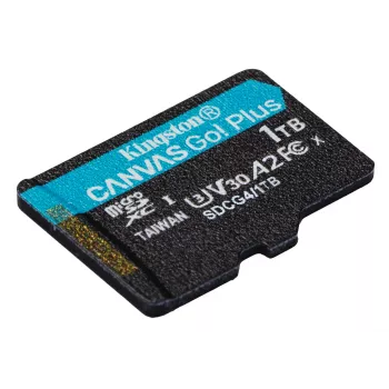 Kingston Technology 1TB microSDXC Canvas Go Plus Gen4 200R A2 U3 Einzelpackung ohne Adapter