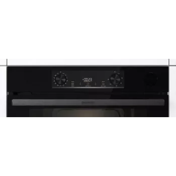 Einbau-Elektrobackofen Gorenje BSA6737E15BG — 77 l, schwarz, digitaler Timer, Konvektion, Grill, Pizzafunktion