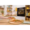Einbau-Elektrobackofen Gorenje BSA6737E15BG — 77 l, schwarz, digitaler Timer, Konvektion, Grill, Pizzafunktion