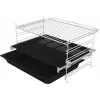 Einbau-Elektrobackofen Gorenje BSA6737E15BG — 77 l, schwarz, digitaler Timer, Konvektion, Grill, Pizzafunktion