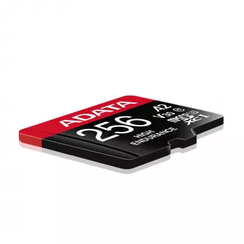 MicroSDXC-Speicherkarte ADATA 256 GB AUSDX256GUI3V30SHA2-RA1 UHS-I Klasse 10 V30 (Lesen 100 MB/s, Schreiben 80 MB/s) mit SD-Adapter