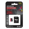 MicroSDXC-Speicherkarte ADATA 256 GB AUSDX256GUI3V30SHA2-RA1 UHS-I Klasse 10 V30 (Lesen 100 MB/s, Schreiben 80 MB/s) mit SD-Adapter