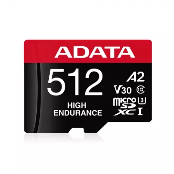 MicroSDXC-Speicherkarte ADATA 512GB UHS‑I U3 V30 Klasse 10 A2, 100/85 MB/s, wasserdicht
