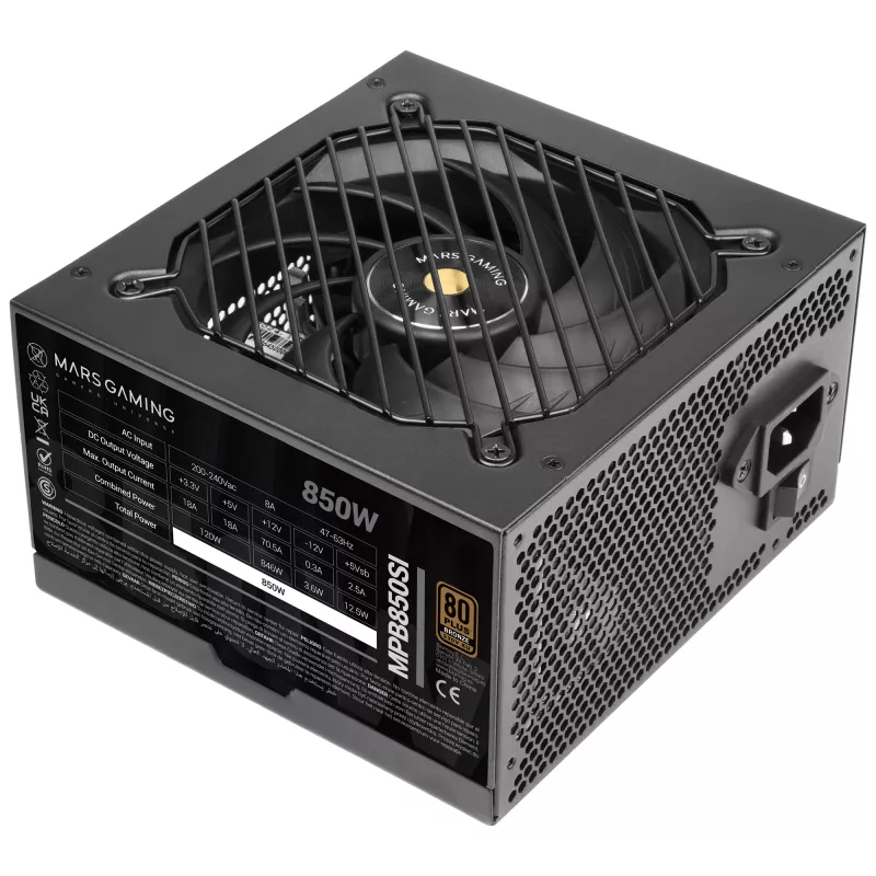 Mars Gaming MPB850SI Netzteil 850 W 24-Pin-ATX ATX Schwarz
