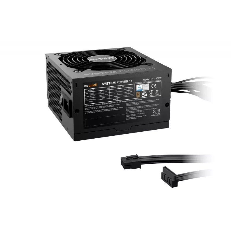 be quiet! System Power 11 650W Netzteil 20+4 pin ATX ATX Schwarz