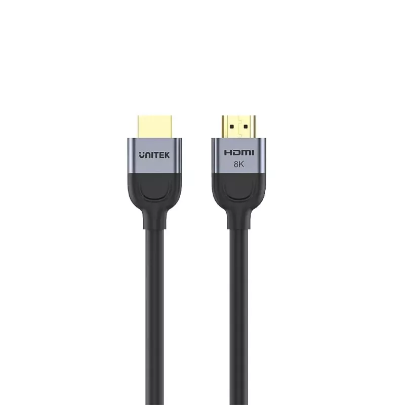 HDMI-Kabel UNITEK C11086GY01-3M 3m 2.1 48 Gbit/s Schwarz Grau