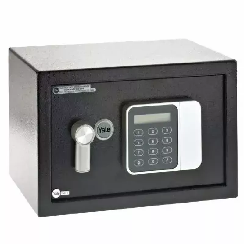Freistehender Safe Yale YSG/250/DB2 — Stahl, Kombinationsschloss, 16 l, Schwarz, Boden-/Wandmontage