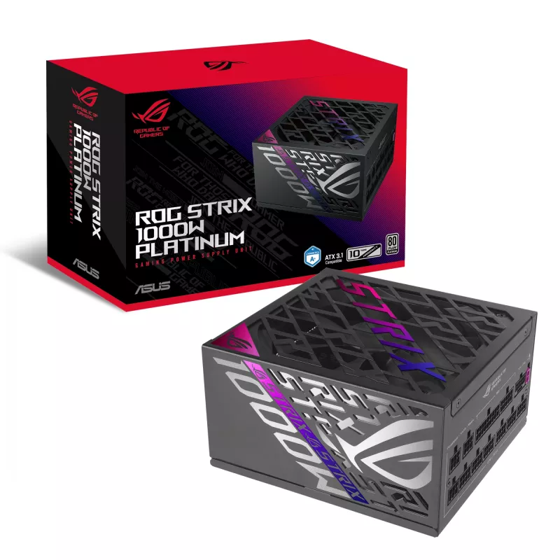 ASUS ROG STRIX-1000P-GAMING Netzteil 1000 W 20+4 Pin ATX ATX Schwarz, Silber