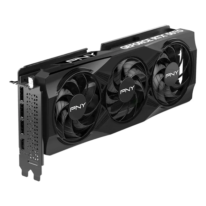 PNY GeForce RTX 5070 12 GB Overclocked Triple Fan - 12 GB GDDR7 - DisplayPort 2.1b / HDMI 2.1b