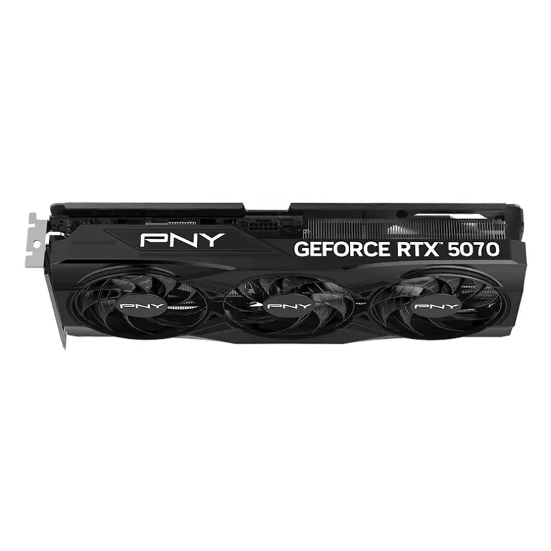 PNY GeForce RTX 5070 12 GB Overclocked Triple Fan - 12 GB GDDR7 - DisplayPort 2.1b / HDMI 2.1b
