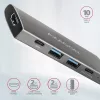 Axagon HMC-5G21 USB 10Gbps Hub, 2x USB-A, 2x USB-C, HDMI 4k/30Hz, PD 60W, USB-C-Kabel