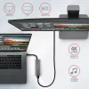 Axagon HMC-5G21 USB 10Gbps Hub, 2x USB-A, 2x USB-C, HDMI 4k/30Hz, PD 60W, USB-C-Kabel