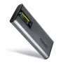Axagon EEM2-SD2 USB-C 10Gbps - M.2 NVMe & SATA SSD DISPLAY box
