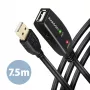 Axagon ADR-207 USB-Verlängerungskabel 7,5 m USB 2.0 Schwarz