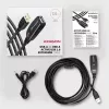 Axagon ADR-207 USB-Verlängerungskabel 7,5 m USB 2.0 Schwarz