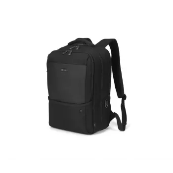 DICOTA Five – 15-17.3in Notebook-Rucksack – Schwarz / 900d recyceltes PET-Polyester
