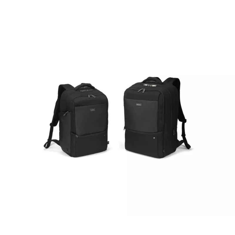 DICOTA Five – 15-17.3in Notebook-Rucksack – Schwarz / 900d recyceltes PET-Polyester