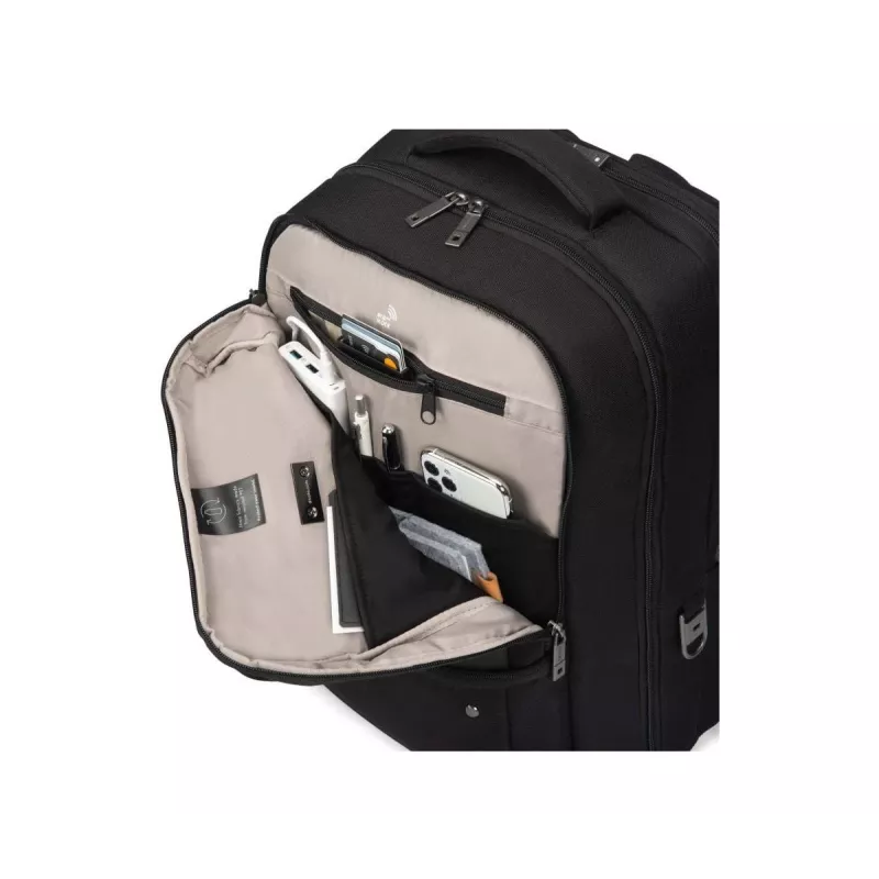 DICOTA Five – 15-17.3in Notebook-Rucksack – Schwarz / 900d recyceltes PET-Polyester